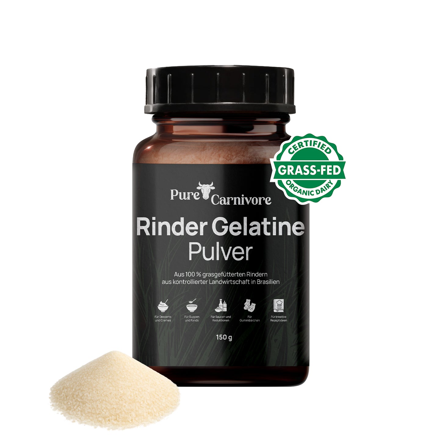 Rindergelatine Pulver - Grass Fed Beef Gelatine