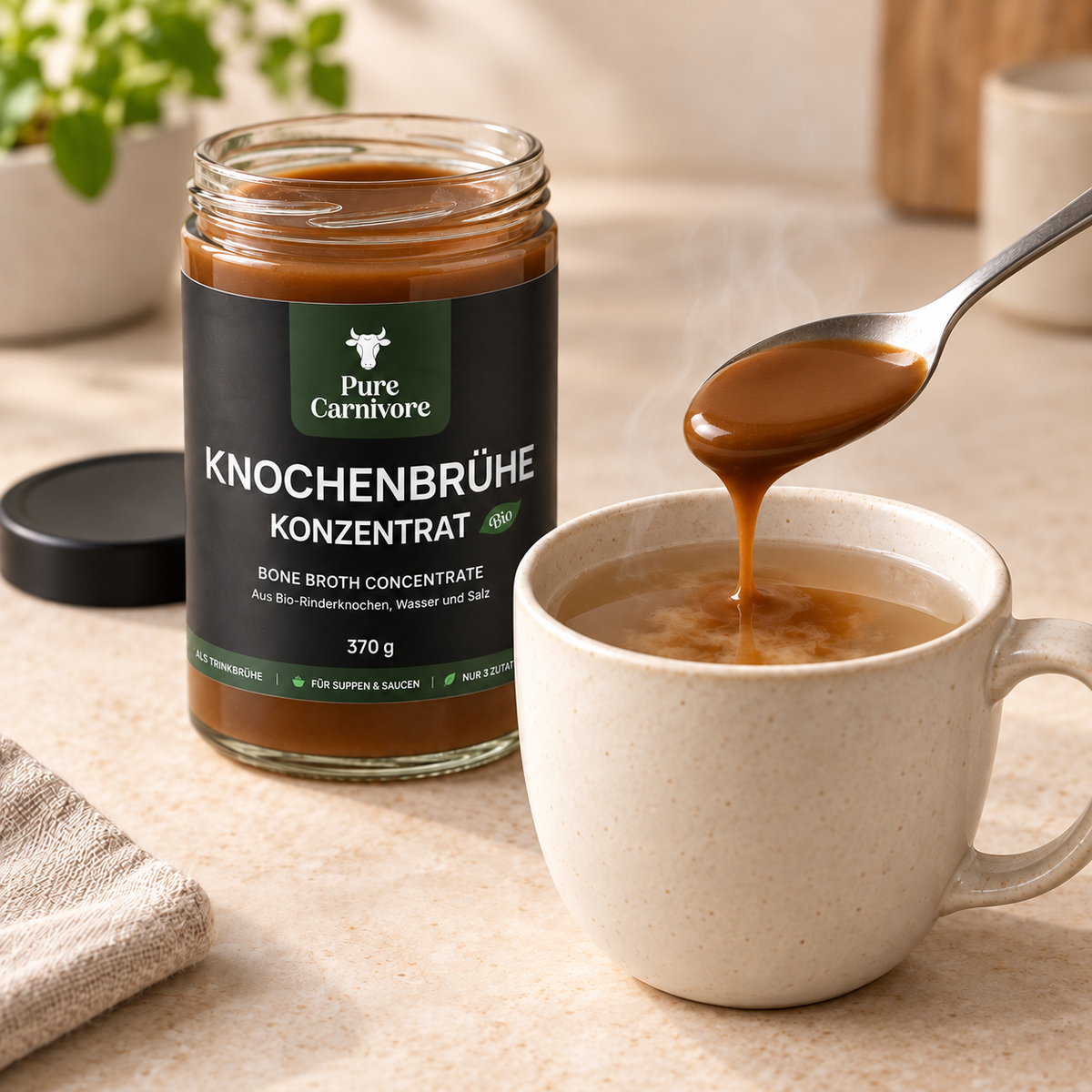 Zubereitung der PureCarnivore Bio-Knochenbrühe