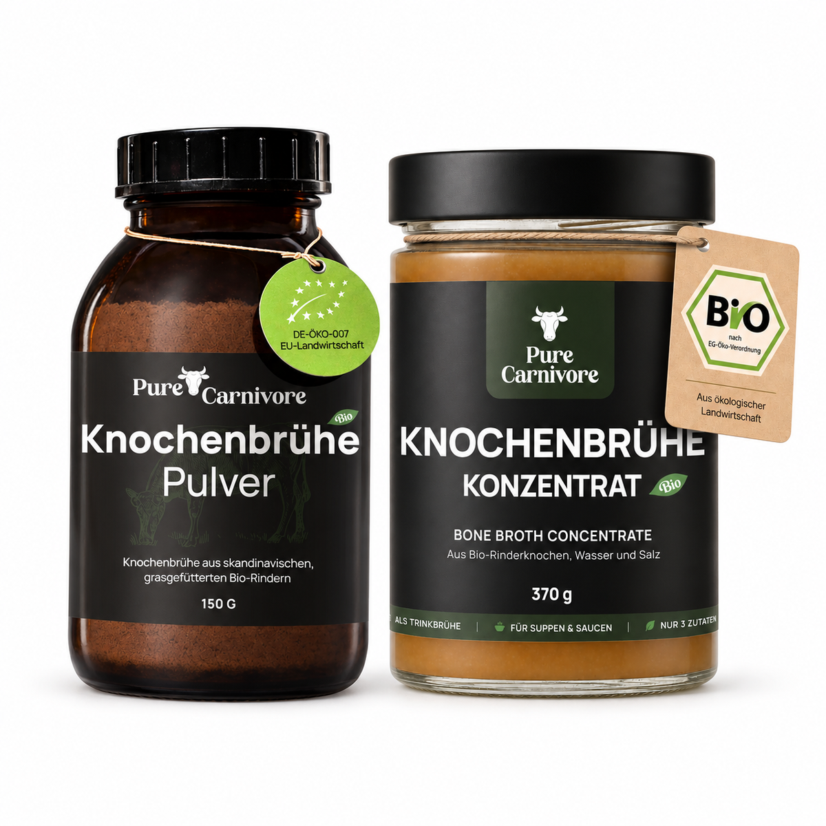 Suppenzeit-Duo – Knochenbrühe Pulver & Konzentrat